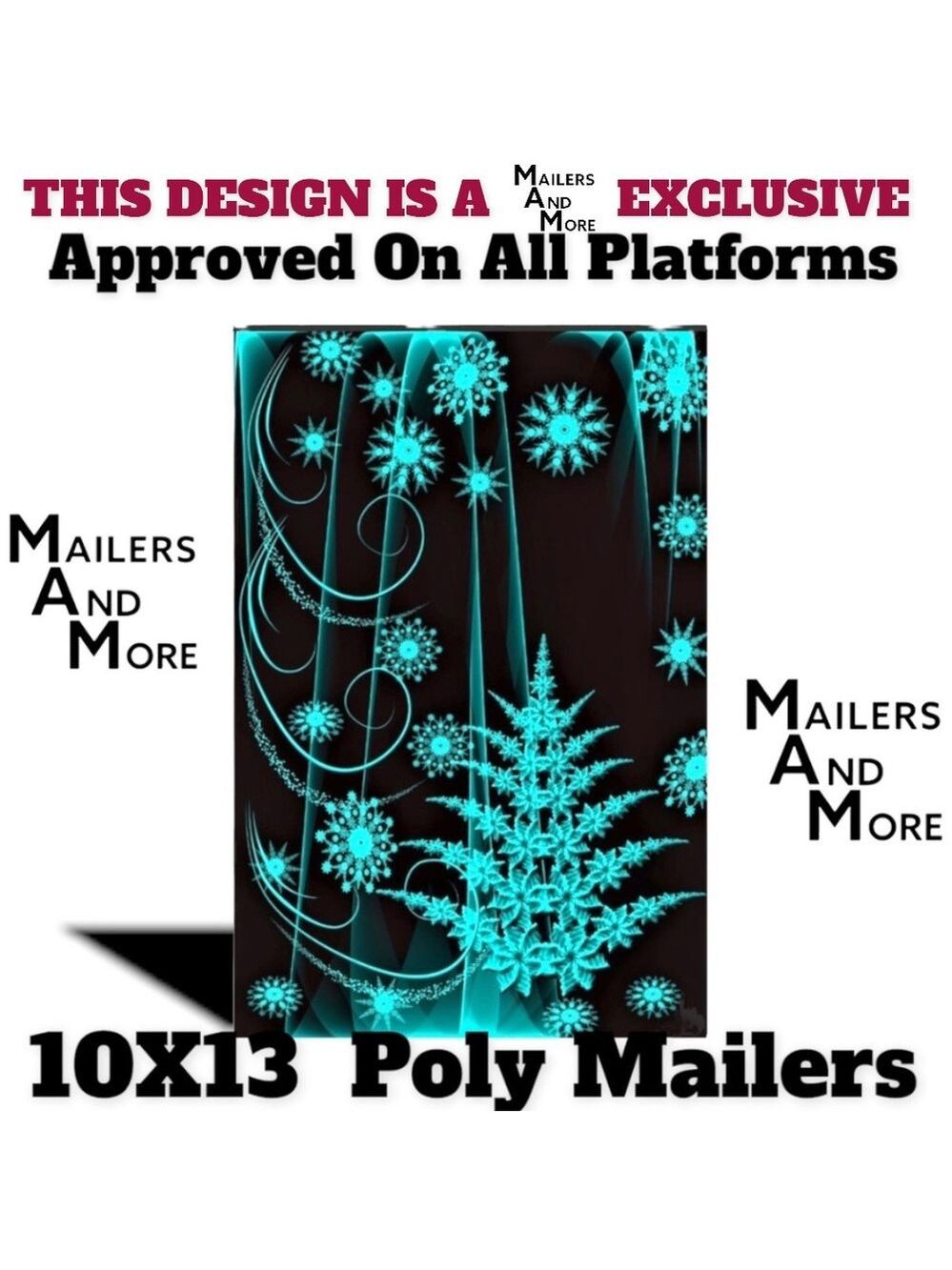 25 10X13 Emerald Tree Poly Mailer PRICE IS FIRM - Picture 6 of 8